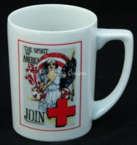 Red Cross SPIRIT OF AMERICA WWI - H. Christy Coffee Mug